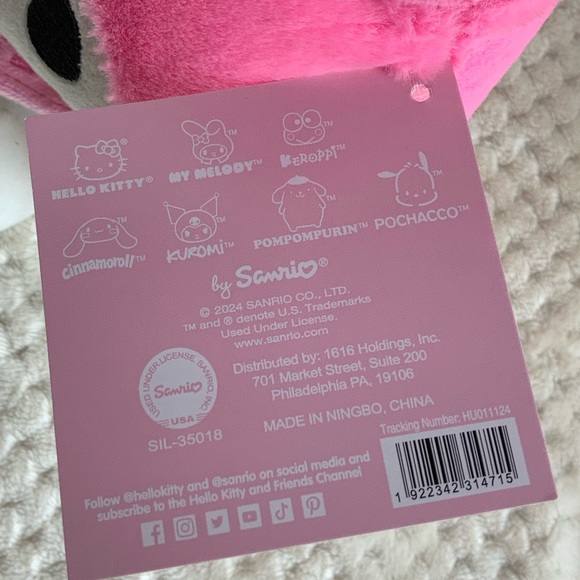Hello Kitty Friends Plush My Melody Stuffed Animal Bunny Rabbit Ears New w Tags - Picture 4 of 11